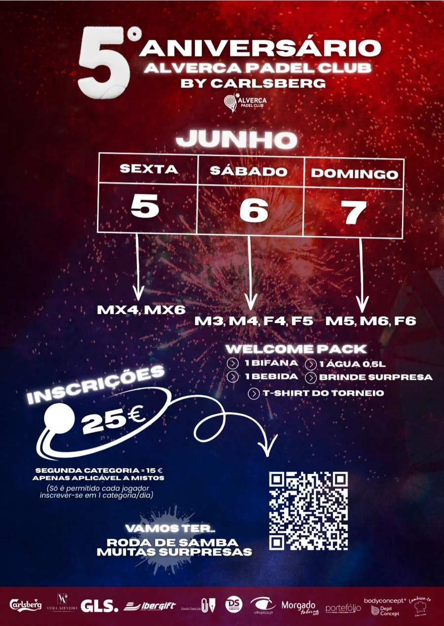 5° Aniversário Alverca Padel Club by Carlsberg