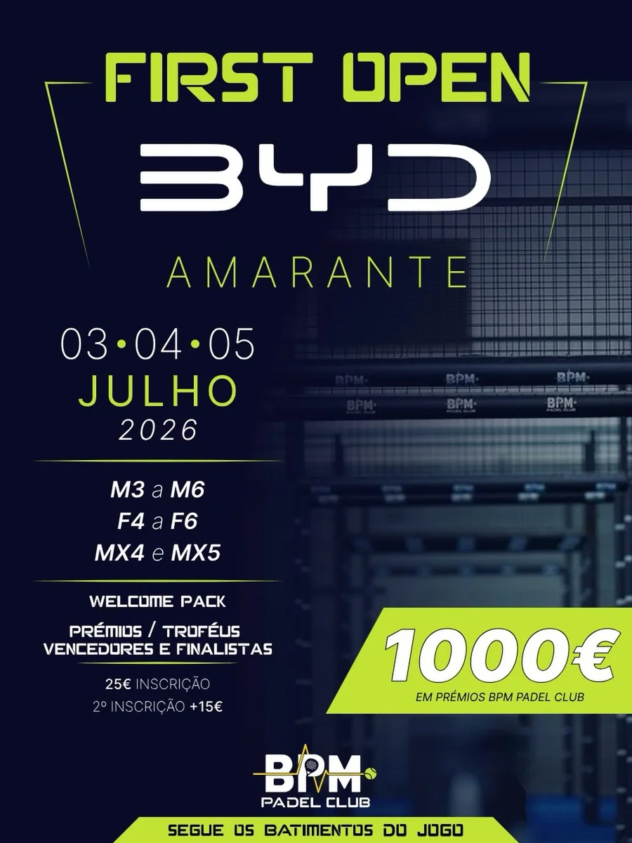 First Open BYD Amarante