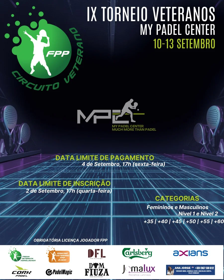 IX Torneio Veteranos - My Padel Center