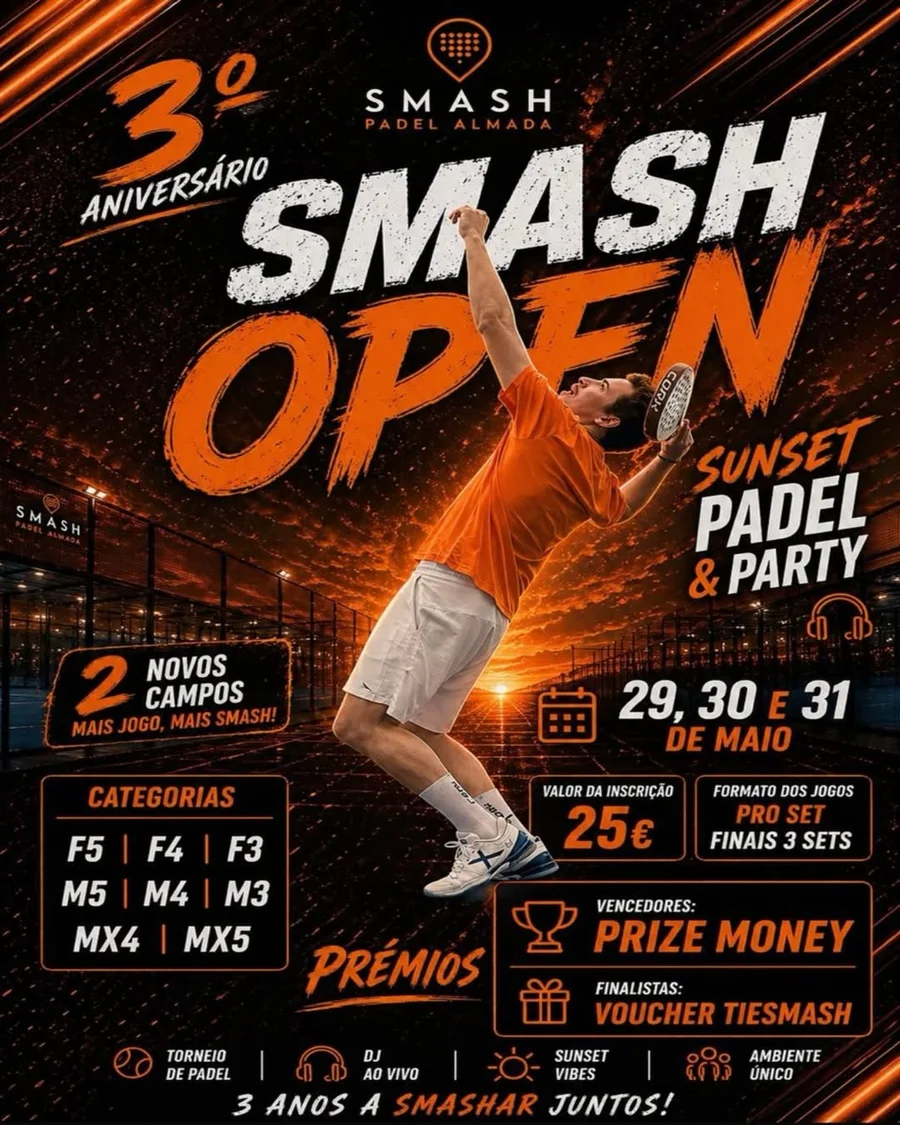 Smash Open 3° Aniversário