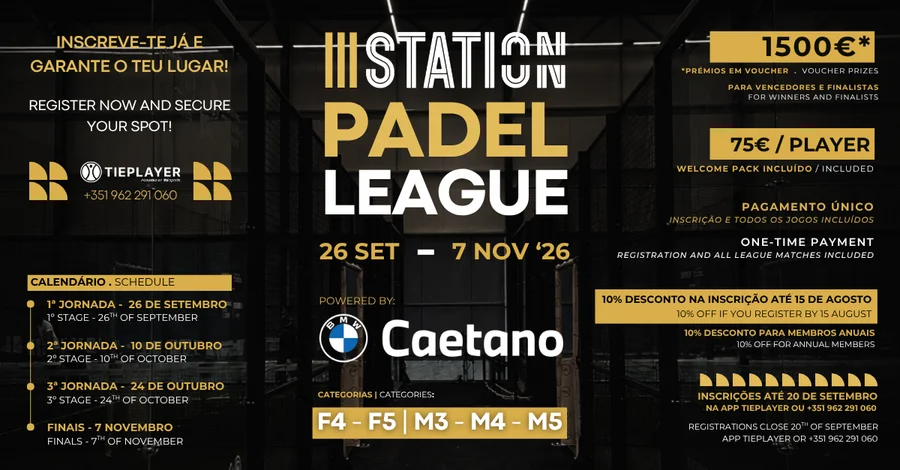 THE III LAGOA STATION PADEL LEAGUE by BMW CAETANO