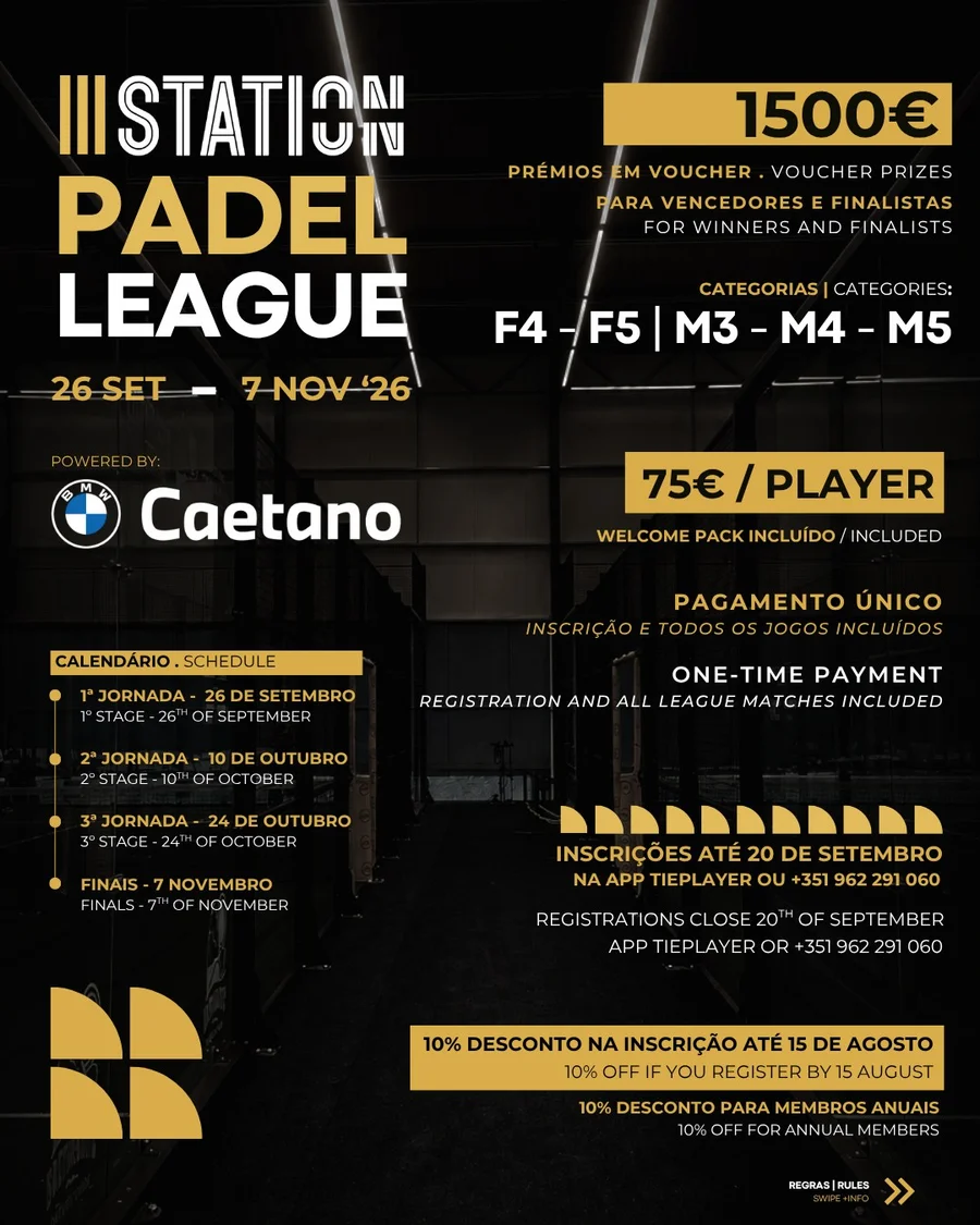 THE III LAGOA STATION PADEL LEAGUE by BMW CAETANO