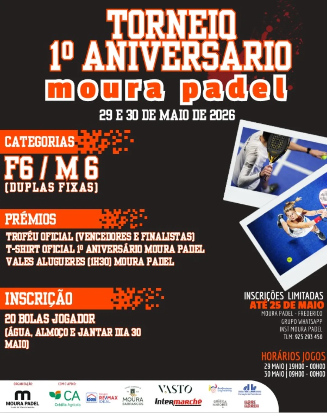 Torneio 1º Aniversário Moura Padel