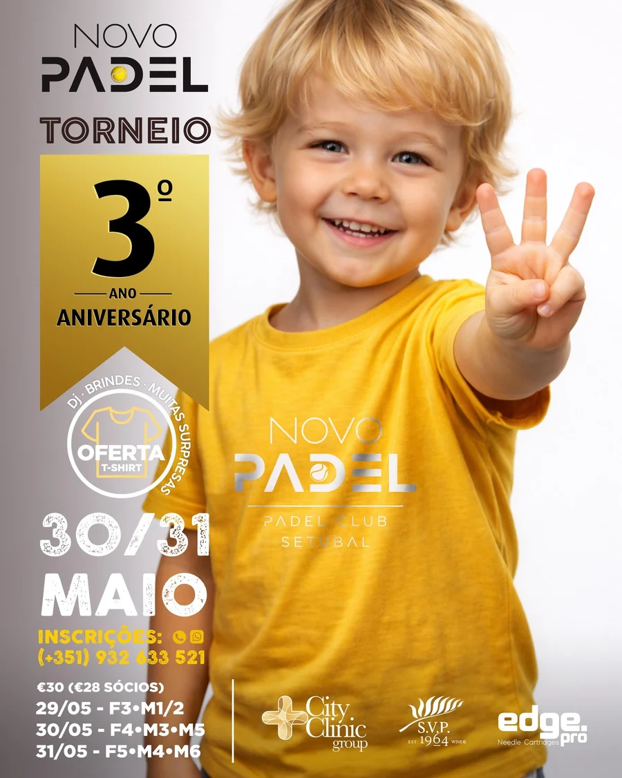 Torneio 3° Aniversário Novo Padel
