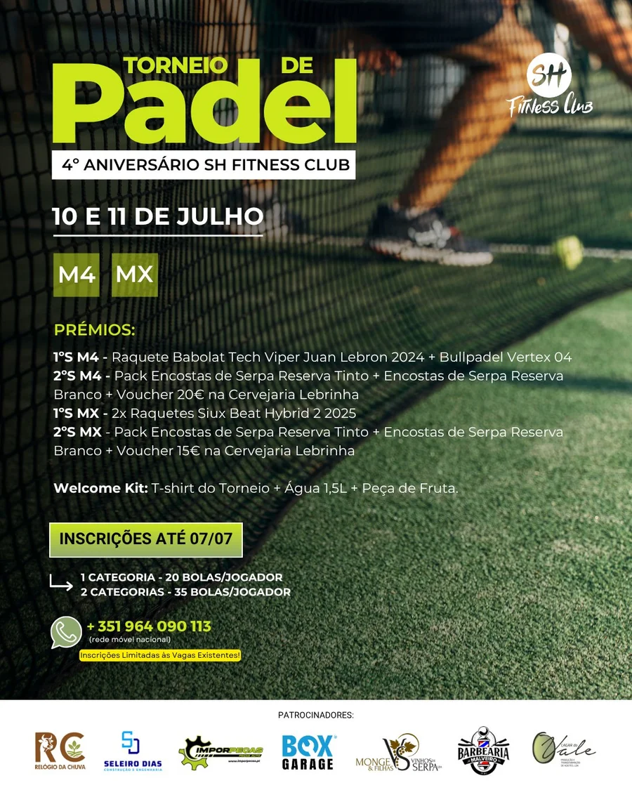 Torneio 4° Aniversário SH Fitness Club
