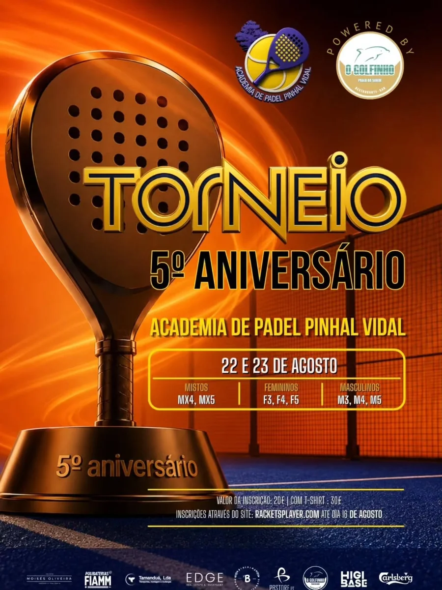 Torneio 5° Aniversário - Padel do Pinhal